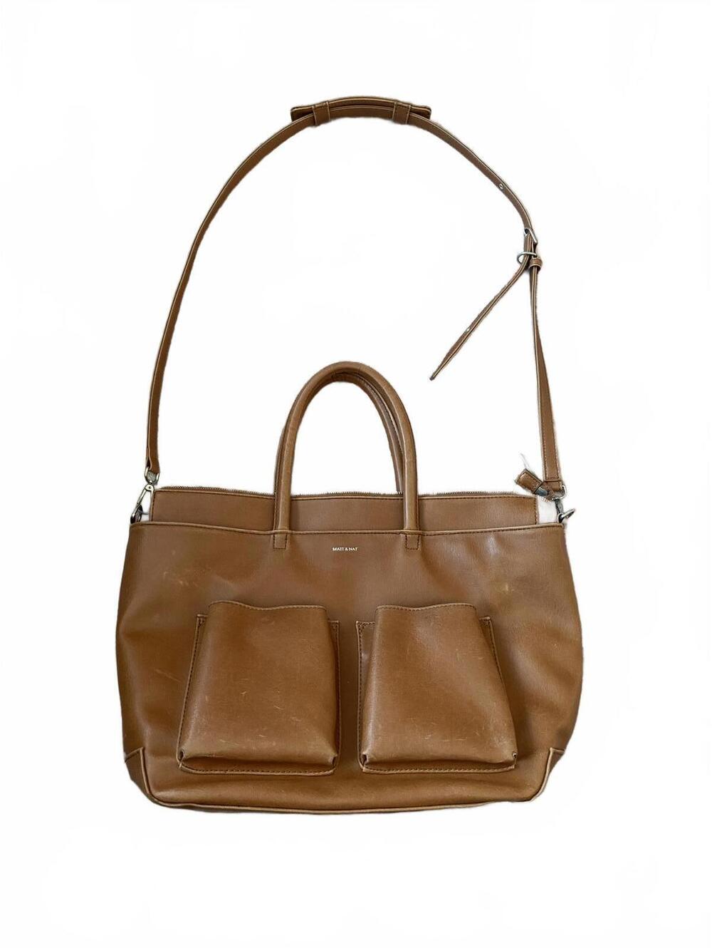 Matt & Nat Raylan Tote Bag Brown Vegan Leather